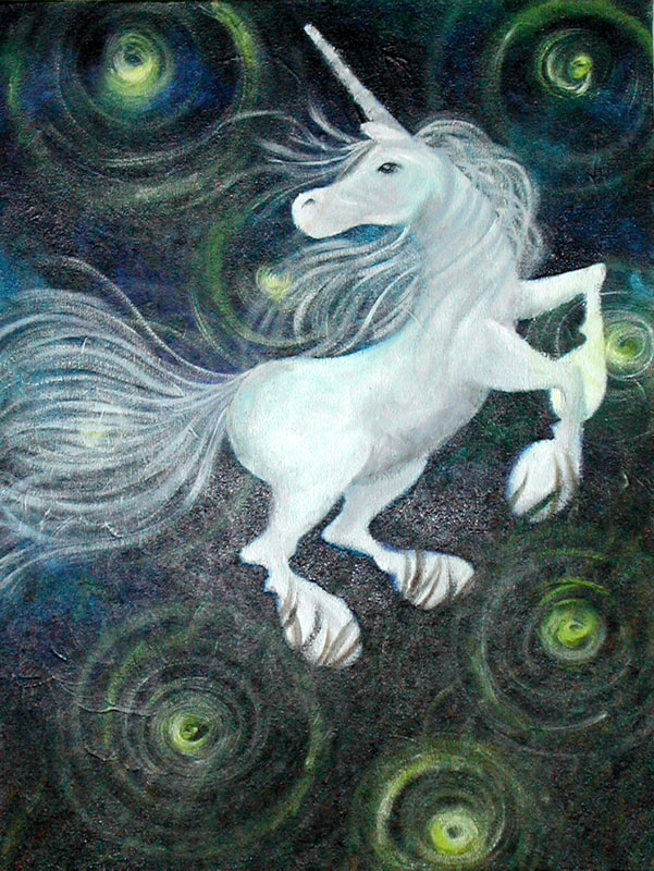 Acrylic on Canvas by Filipino Artist Jill Arwen Posadas entitled Horse